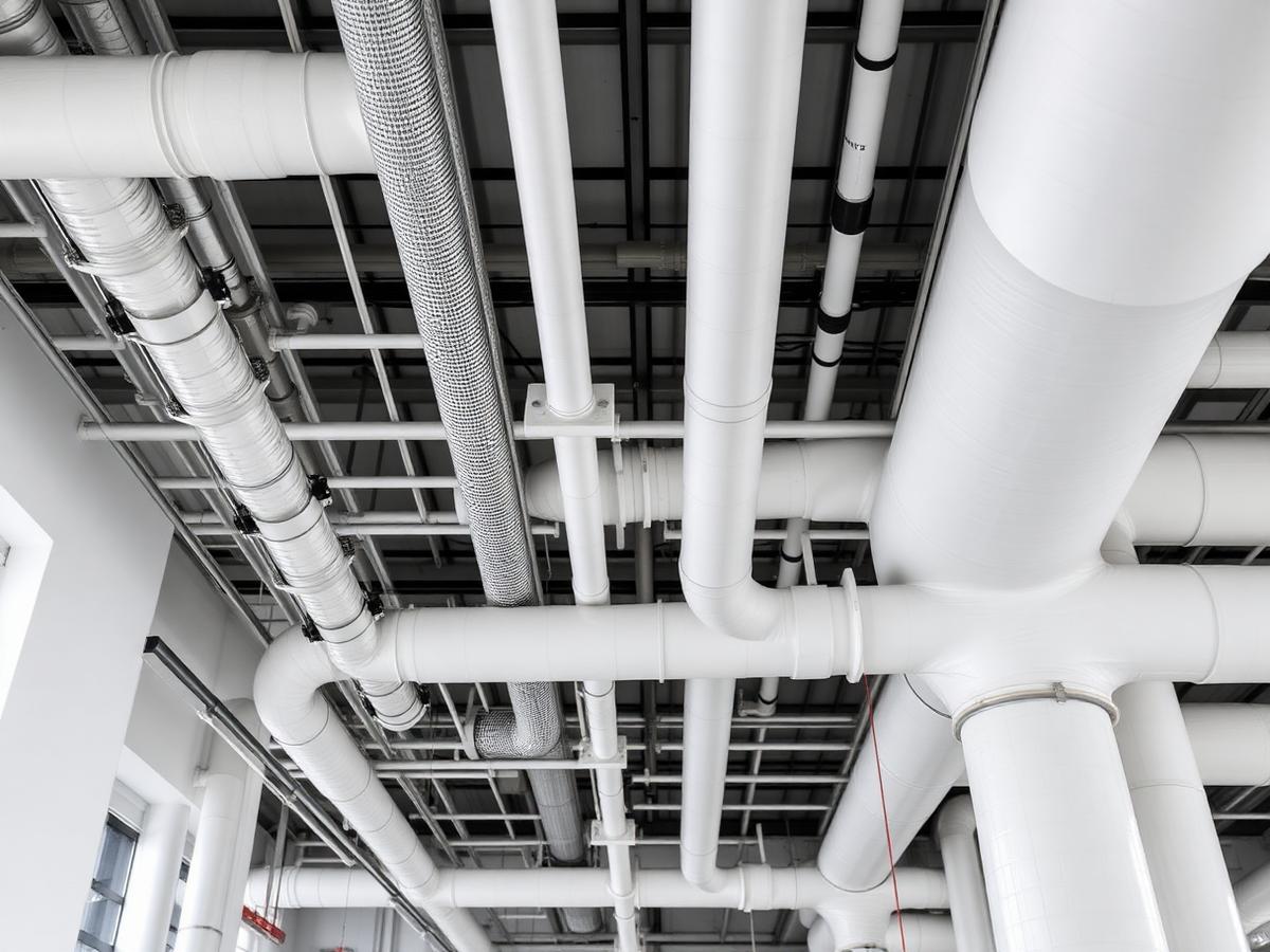 Instalacje przemysłowe pokryte masą termoizolacyjną